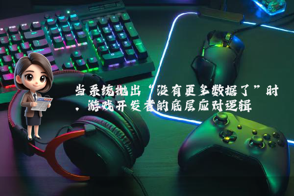 当系统抛出“没有更多数据了”时，游戏开发者的底层应对逻辑
