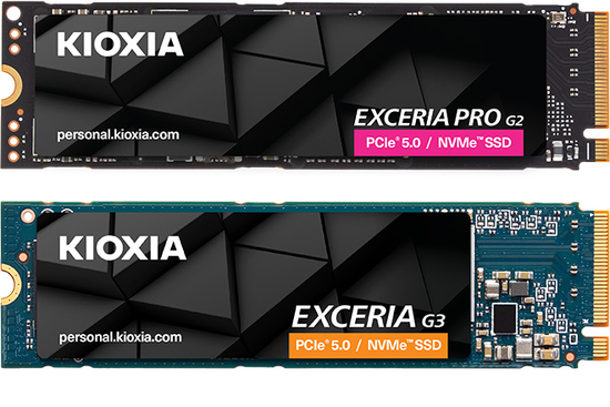 铠侠正式推出EXCERIA PRO G2和EXCERIA G3系列PCIe® 5.0消费级SSD