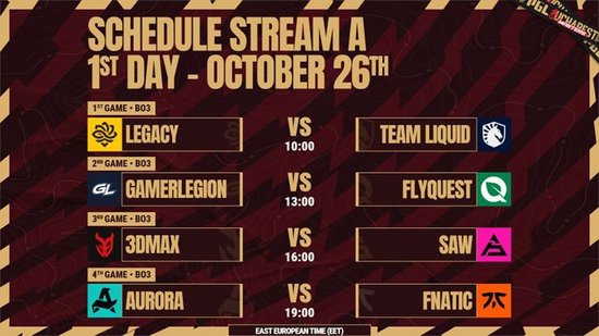 PGL 布加勒斯特站揭幕战公布：Legacy首战Liquid